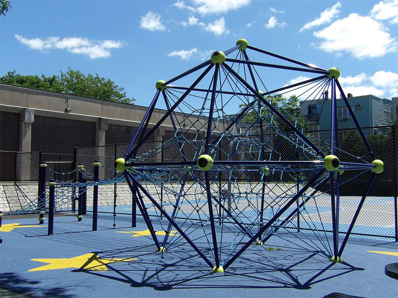 儿童户外球型爬网攀爬架幼儿园体能拓展网绳